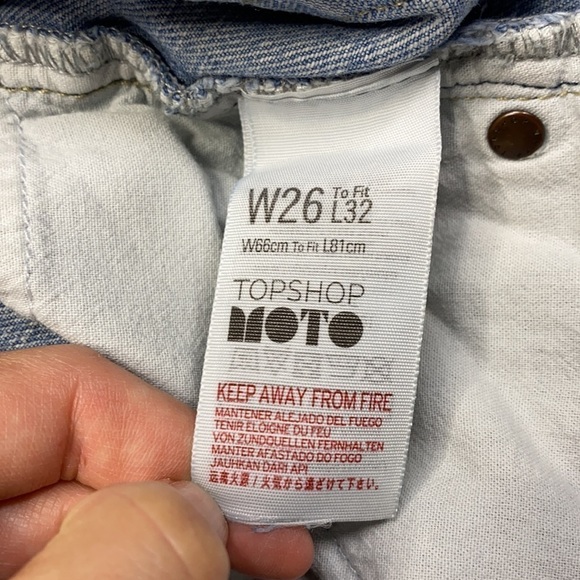 Topshop Moto High Waisted Mom Jeans W26xL32 - Picture 16 of 16